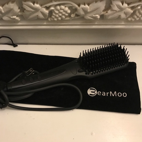 bearmoo hair straightening brush